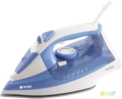 Утюг Vitek VT-8330 2400Вт белый/голубой
