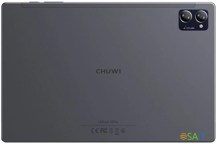Планшет Chuwi HiPad XPro T616 (2.0) 8C RAM8Gb ROM128Gb 10.5" IPS 1920x1200 4G 2Sim Android 13 серый 13Mpix 8Mpix BT WiFi microSD 1Tb 7000mAh