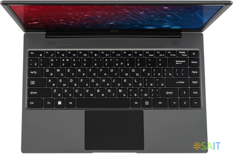 Ноутбук IRU Tactio 14RLH Ryzen 5 7430U 8Gb SSD512Gb AMD Radeon Graphics 14" IPS FHD (1920x1080) FreeDOS grey WiFi BT Cam 4000mAh (2084802)