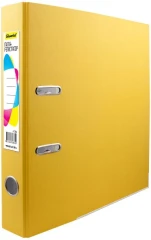 Папка-регистратор Silwerhof A4 50мм ПВХ/бумага желтый мет.окант. сборная (упак.:2шт)