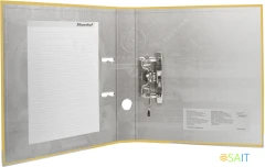 Папка-регистратор Silwerhof A4 50мм ПВХ/бумага желтый мет.окант. сборная (упак.:2шт)