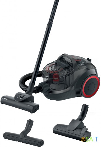 Пылесос Bosch BGS21POW2 2000Вт черный/красный