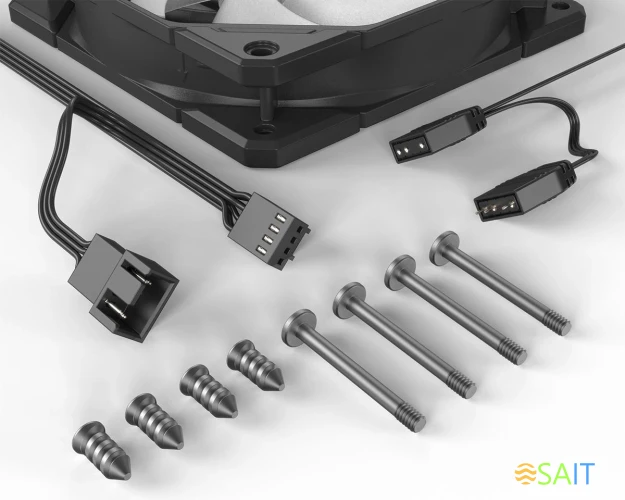 Вентилятор для корпуса ID-Cooling TF-12025 Pro ARGB 120х120x25 черный 4-pin 35.2дБ (TF-12025-PRO ARGB) Ret