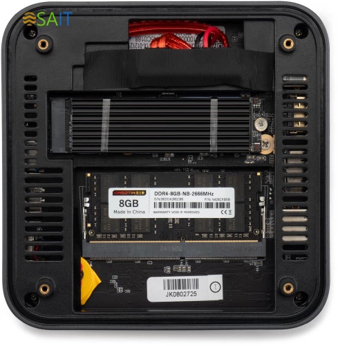 Неттоп IRU 110ALCN N100 (0.8) 8Gb SSD256Gb UHDG Windows 11 Professional GbitEth WiFi BT черный (2012495)