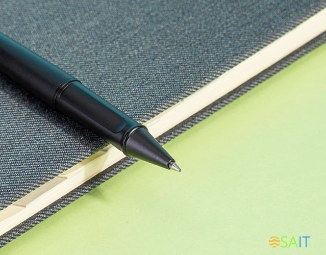 Ручка гелев. Deli S96-A ассорти d=0.7мм черн. черн.