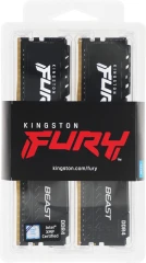Память DDR4 4x8GB 3600MHz Kingston KF436C17BBK4/32 Fury Beast Black RTL Gaming PC4-28800 CL17 DIMM 288-pin 1.35В kit single rank с радиатором Ret