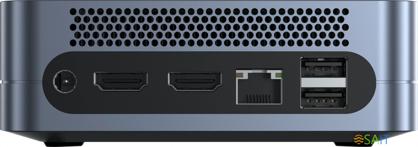 Неттоп Chuwi LarkBox S i3 1220P (1.5) 16Gb SSD512Gb UHDG Windows 11 Professional GbitEth WiFi BT 90W серый/черный