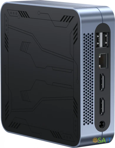 Неттоп Chuwi LarkBox S i3 1220P (1.5) 16Gb SSD512Gb UHDG Windows 11 Professional GbitEth WiFi BT 90W серый/черный