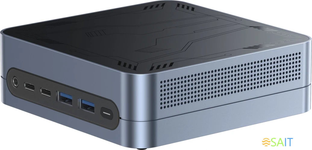 Неттоп Chuwi LarkBox S i3 1220P (1.5) 16Gb SSD512Gb UHDG Windows 11 Professional GbitEth WiFi BT 90W серый/черный