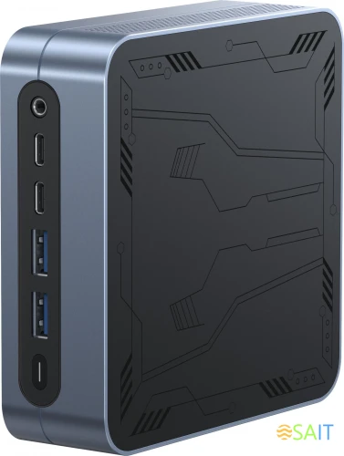 Неттоп Chuwi LarkBox S i3 1220P (1.5) 16Gb SSD512Gb UHDG Windows 11 Professional GbitEth WiFi BT 90W серый/черный