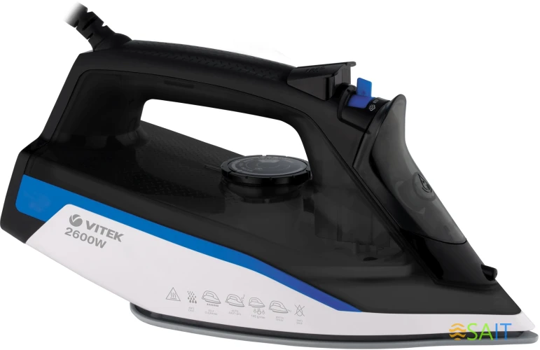 Утюг Vitek VT-8329 2600Вт черный/белый/синий