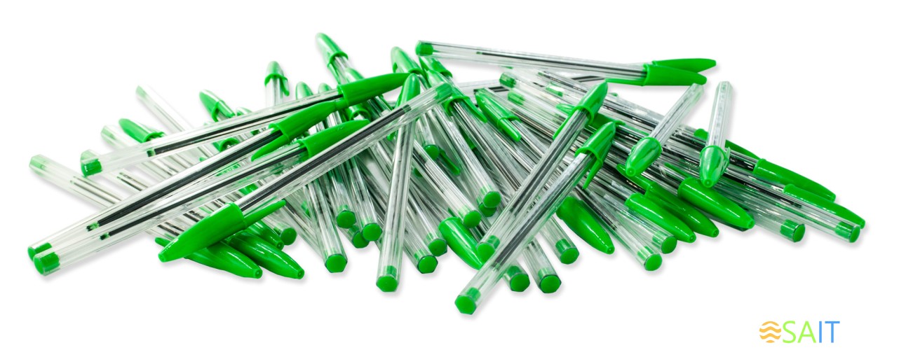 Ручка шариков. Buro Simplex d=0.7мм зел. черн. кор.карт. одноразовая ручка линия 0.5мм без инд. Маркировки