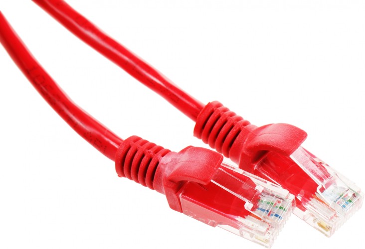 Патч-корд Premier PP12-2M/R 1000Гбит/с UTP 4 пары cat.5E CCA molded 2м красный RJ-45 (m)-RJ-45 (m)