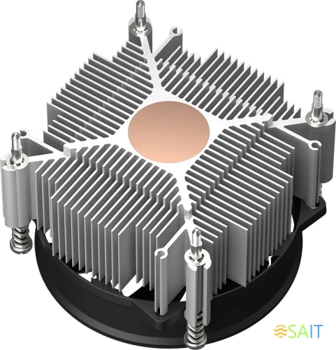 Устройство охлаждения(кулер) PcCooler R95-I Soc-1200/1700/1851 серебристый/черный 4-pin 31.2dB Al+Cu 95W 400gr Ret (R95-XXNIXX-GL)