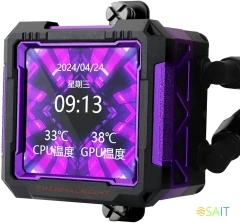 Система водяного охлаждения Thermalright Frozen Warframe PRO 360 ARGB Soc-AM5/AM4/1200/1700/1851 черный 4-pin 29.8dB Al LCD Ret (F-WFRAME-PRO-360-BL-ARGB)
