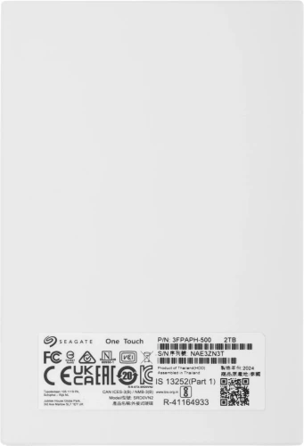 Жесткий диск Seagate USB3.0 2TB STKY2000402 One Touch 2.5" голубой