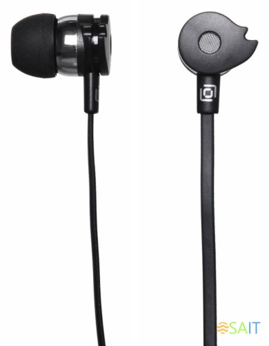 Наушники внутриканальные Оклик HP-S-210 1.1м черный проводные в ушной раковине (D1-1B)