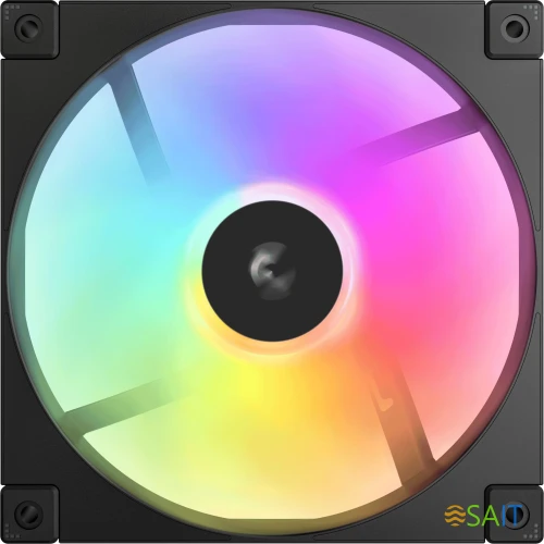 Вентилятор для корпуса Deepcool FD14 ARGB 140х140x25 черный 4-pin 25.6дБ (R-FD14-BKAPN1-G) Ret