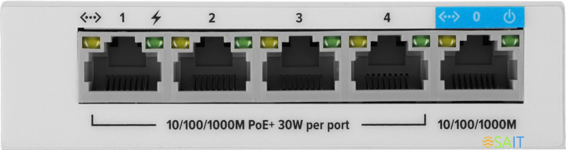 Коммутатор Keenetic KN-4610 (L2) 5x1Гбит/с 4PoE+ 60W неуправляемый