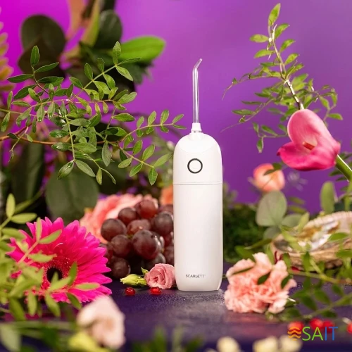 Ирригатор Scarlett SC-WF03 портатив. 3насад. белый