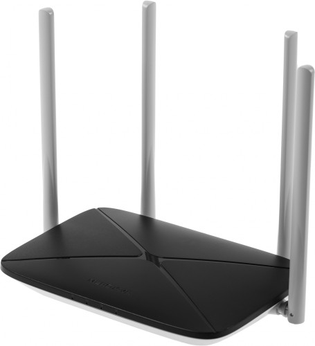 Роутер беспроводной Mercusys AC12 AC1200 10/100BASE-TX черный