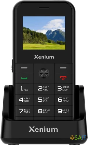 Мобильный телефон Xenium X718 черный моноблок 2Sim 1.77" 128x160 Spreadtrum ThreadX RTOS 0.3Mpix GSM900/1800 MP3 FM microSD max32Gb