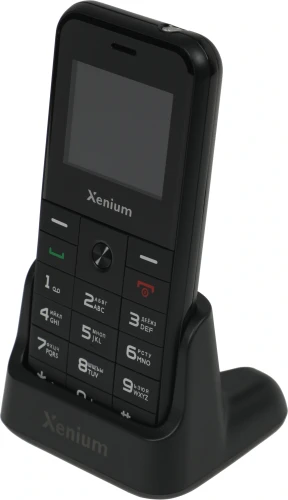 Мобильный телефон Xenium X718 черный моноблок 2Sim 1.77" 128x160 Spreadtrum ThreadX RTOS 0.3Mpix GSM900/1800 MP3 FM microSD max32Gb