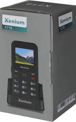 Мобильный телефон Xenium X718 черный моноблок 2Sim 1.77" 128x160 Spreadtrum ThreadX RTOS 0.3Mpix GSM900/1800 MP3 FM microSD max32Gb