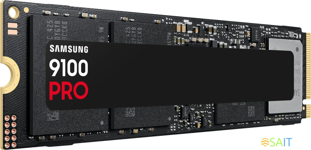 Накопитель SSD Samsung PCIe 5.0 x4 4TB MZ-VAP4T0BW 9100 PRO M.2 2280