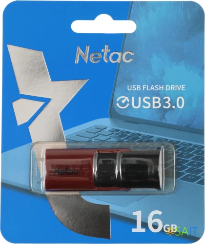 Флеш Диск Netac 16Gb U182 NT03U182N-016G-30RE USB3.0 красный/черный