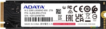 Накопитель SSD A-Data PCIe 4.0 x4 2TB ALEG-850-2TCS Legend 850 M.2 2280