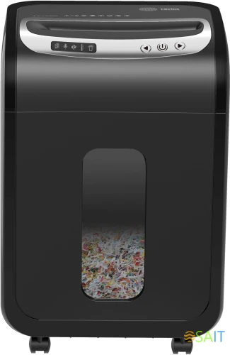 Шредер Cactus CS-SH-G6 черный/серебристый (секр.P-5) фрагменты 16лист. 30лтр. скрепки скобы пл.карты CD