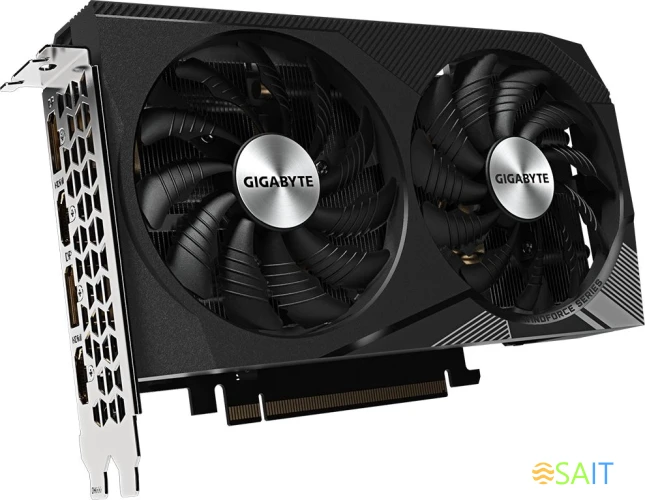 Видеокарта Gigabyte PCI-E 4.0 GV-N3060GAMING OC-8GD 2.0 NVIDIA GeForce RTX 3060 8Gb 128bit GDDR6 1807/15000 HDMIx2 DPx2 HDCP Ret