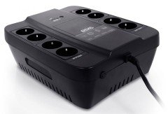 ИБП SPD-1000N, резервный, 1000 ВA, 550 Вт, 4 евророзетки с резервным питанием, 4 евророзетки с фильтрацией, ШхГхВ 285х232х103мм, 4.5 кг Powercom Spider SPD-1000N