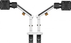 Кронштейн для мониторов Ultramounts UM727W белый 17"-32" макс.9кг крепление к столешнице поворот и наклон