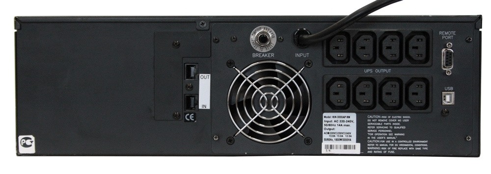 Источник бесперебойного питания Powercom King Pro RM KIN-3000AP LCD 2400Вт 3000ВА черный Powercom King Pro RM KIN-3000AP LCD
