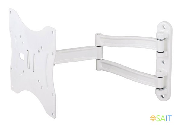 Кронштейн для телевизора Kromax TECHNO-3 белый 15"-40" макс.20кг настенный поворот и наклон