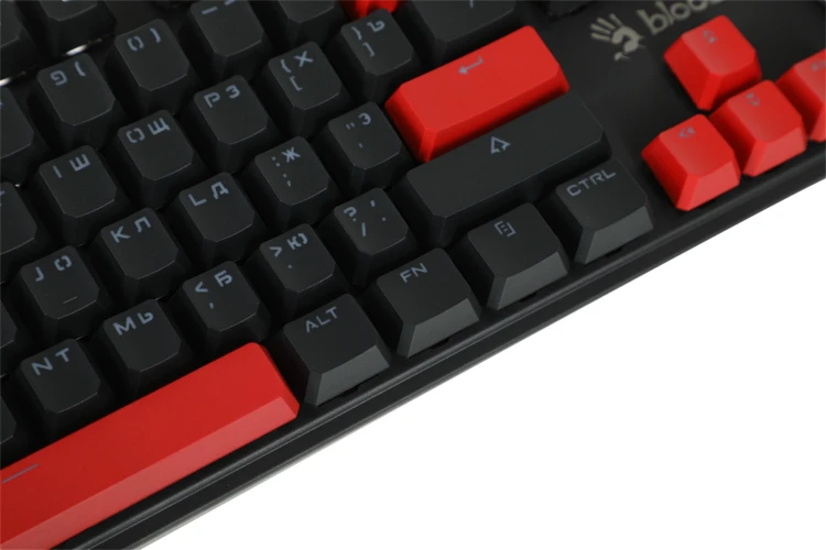 Клавиатура A4Tech S510N механическая черный USB for gamer LED (S510N (FIRE BLACK)) кабель 1.8м