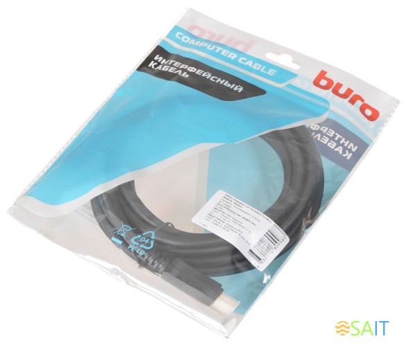 Кабель аудио-видео Buro V1.4 DisplayPort (m)/DisplayPort (m) 5м. черный (BHP-DPP-1.4-5)