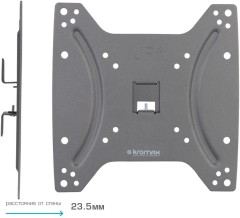 Кронштейн для телевизора Kromax OPTIMA-200 черный 15"-42" макс.25кг настенный фиксированный