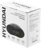 Радиобудильник Hyundai H-RCL200 черный LED подсв:зеленая часы:цифровые AM/FM