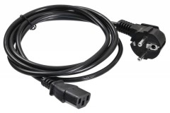 Кабель Buro BU-PCAB-ZP2 IEC C13 Евровилка угловой 5м черный (пакет)
