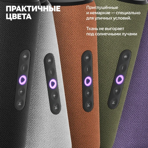 Умная колонка Yandex Стрит Алиса оранжевый 30W 2.0 BT/Wi-Fi 10м 3300mAh (YNDX-00030ORG)