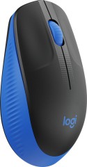 Мышь Logitech M190 черный/синий оптическая 1000dpi беспров. USB 2but (910-005907)