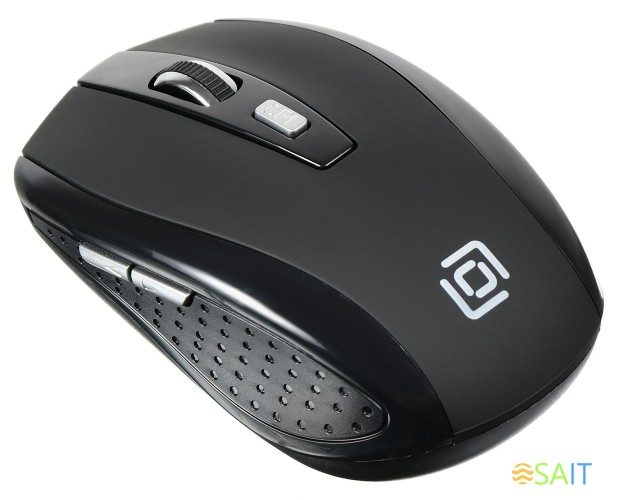Мышь Оклик 635MB черный оптическая 1600dpi беспров. BT для ноутбука 6but (489349)