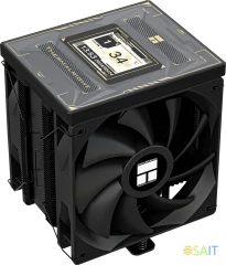 Устройство охлаждения(кулер) Thermalright Burst Assassin Vision 120 Soc-AM5/AM4/1200/1700/1851 черный 4-pin 25.6dB Al+Cu LCD Ret (BA120-VISION-BL)