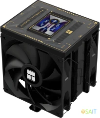 Устройство охлаждения(кулер) Thermalright Burst Assassin Vision 120 Soc-AM5/AM4/1200/1700/1851 черный 4-pin 25.6dB Al+Cu LCD Ret (BA120-VISION-BL)