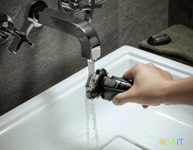 Бритва сетчатая Panasonic ES-LV6U реж.эл.:5 питан.:аккум. черный