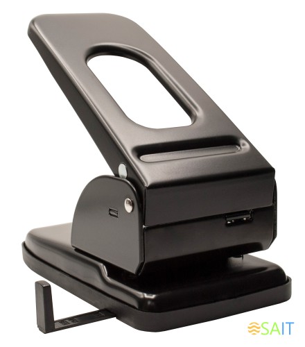 Дырокол Buro макс.:65лист. металл черный отв.:2 с линейкой