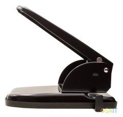 Дырокол Buro макс.:65лист. металл черный отв.:2 с линейкой